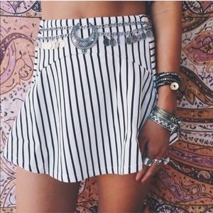 LF Rumour Boutique striped skort size small
